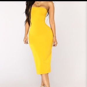 Mustard Tube Dress
